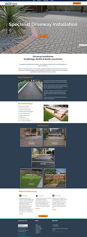1st Choice Driveways Website