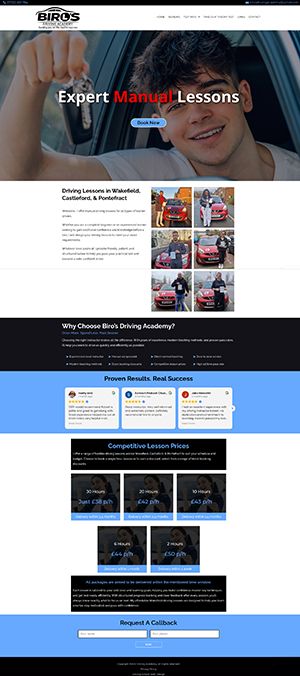 Biro's Drivijg School Website