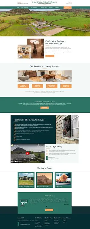 Castle View Retreats Website