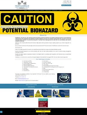 Frash Cleaning Website