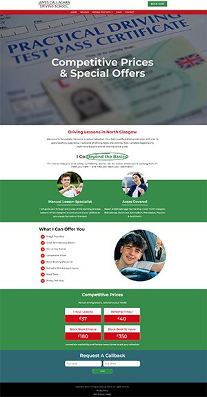 James Callaghan Driving Website