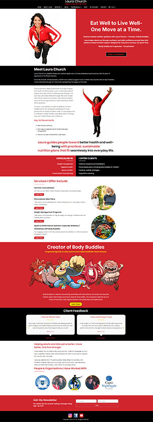 Laura Chirch Fitnesswebsite