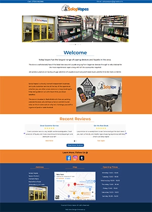 Salop Vapes Website