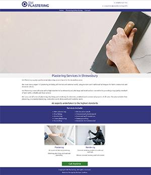 SM Plastering website